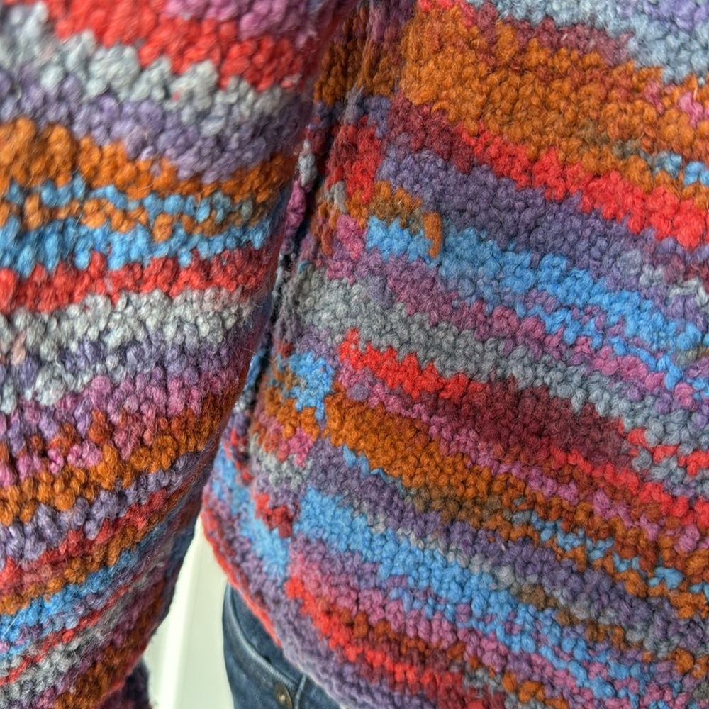 Colorful Knit Zip-Up Jacket - Picture 6 of 9